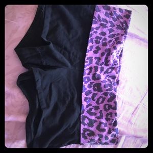 Pink yoga shorts